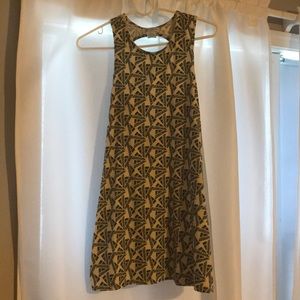 Black and Off White Dress